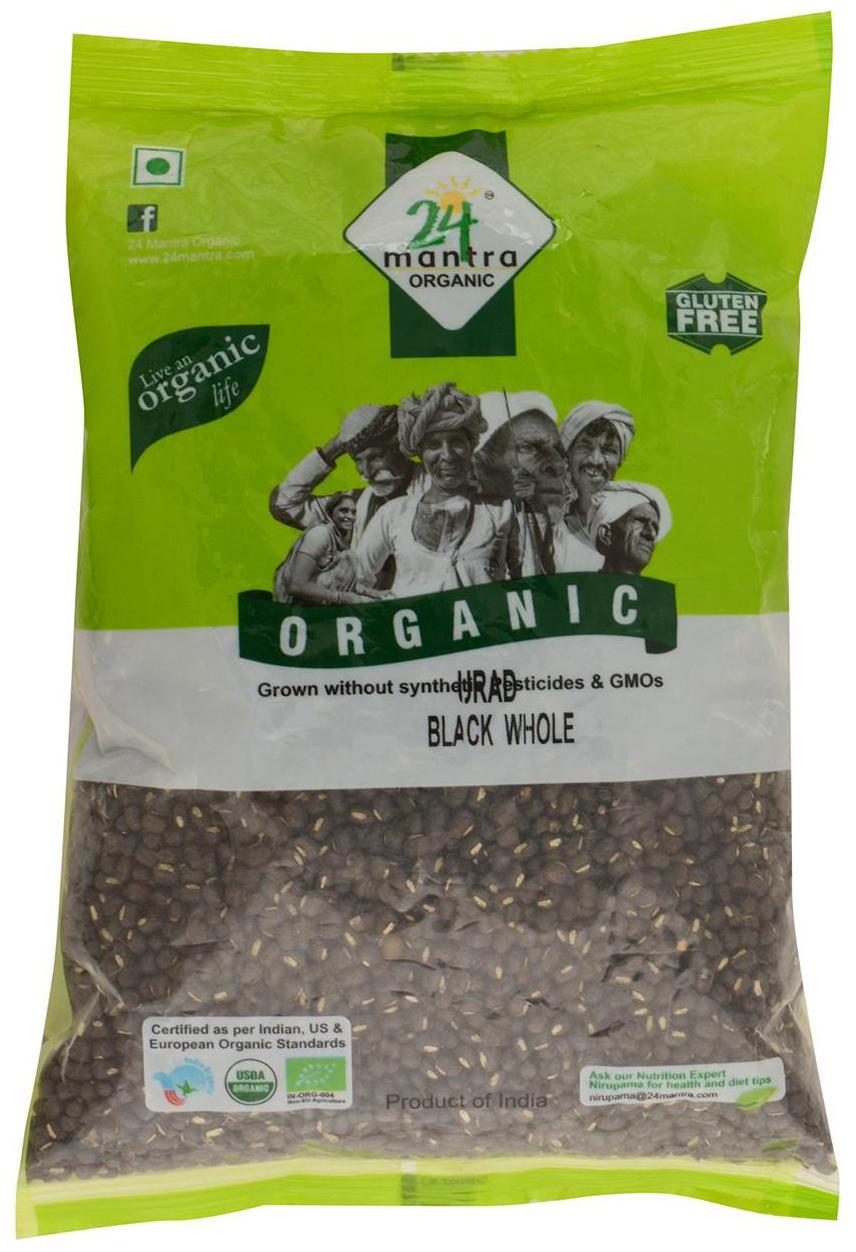 

24 Mantra Organic Urad - Black (Whole) 500 g