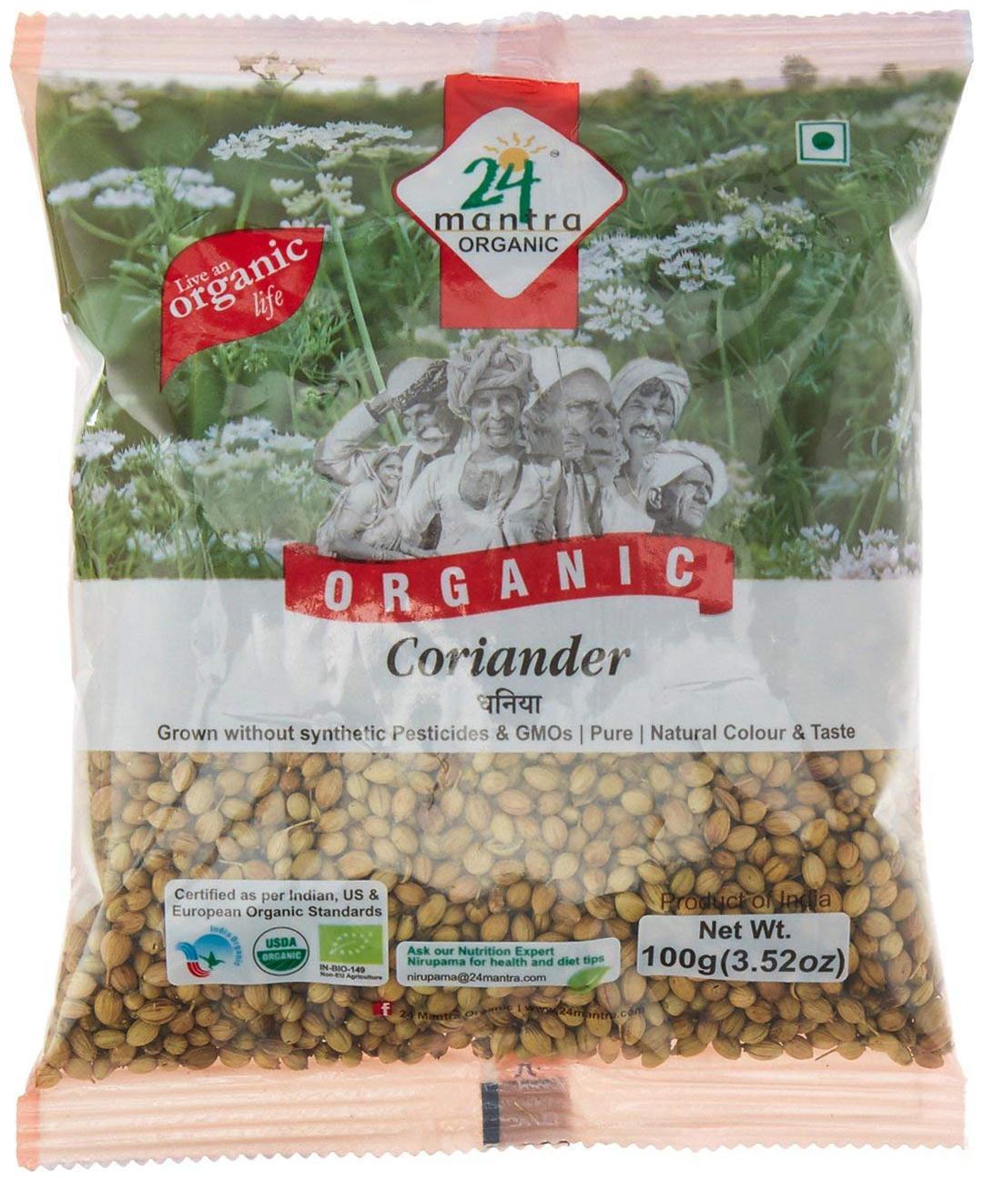 

24 Mantra Organic Seeds - Coriander 100 g