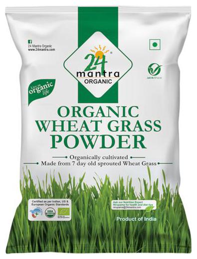 

24 Mantra Organic Wheat Grass Powder Organic 100 g