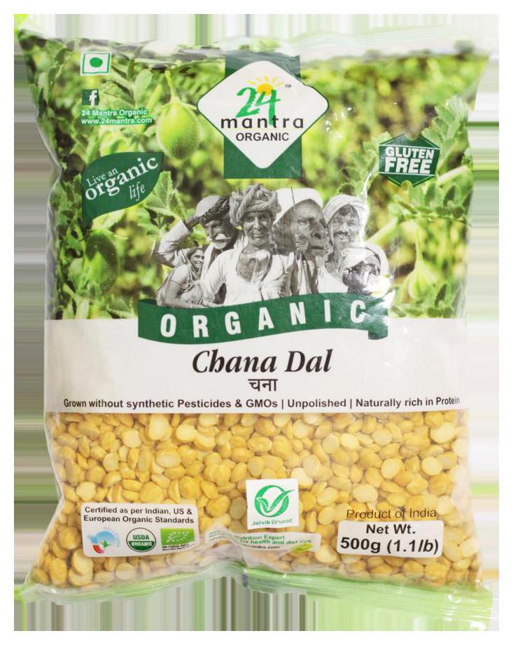

24 Mantra Organic Dal - Bengal Gram 500 g