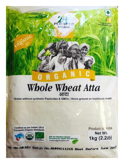 

24 Mantra Organic Atta - Whole Wheat 1 kg