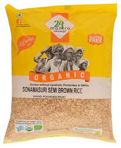 

24 Mantra Organic Rice - Sonamasuri Handpounded 1 kg