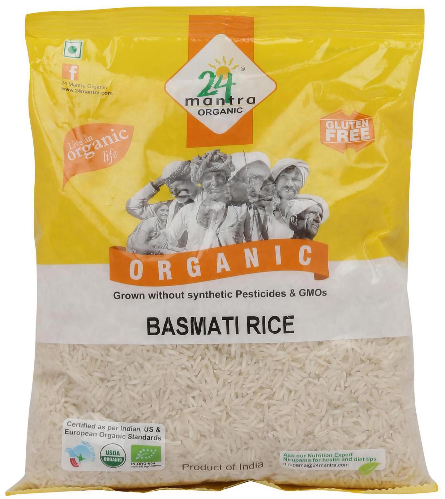 

24 Mantra Organic Rice - White Basmati 1 kg