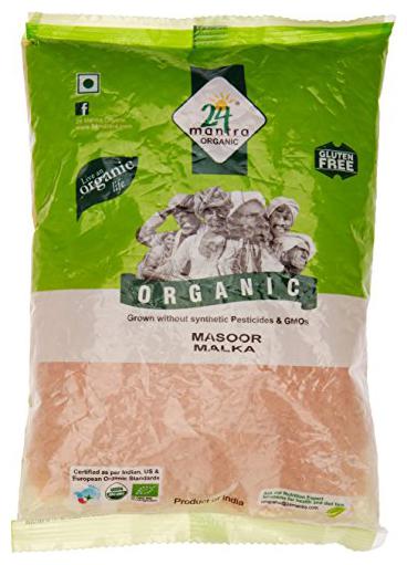 

24 Mantra Organic - Masoor Malka 500 g