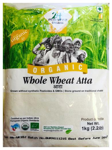 

24 Mantra Organic Atta - Whole Wheat 1 kg