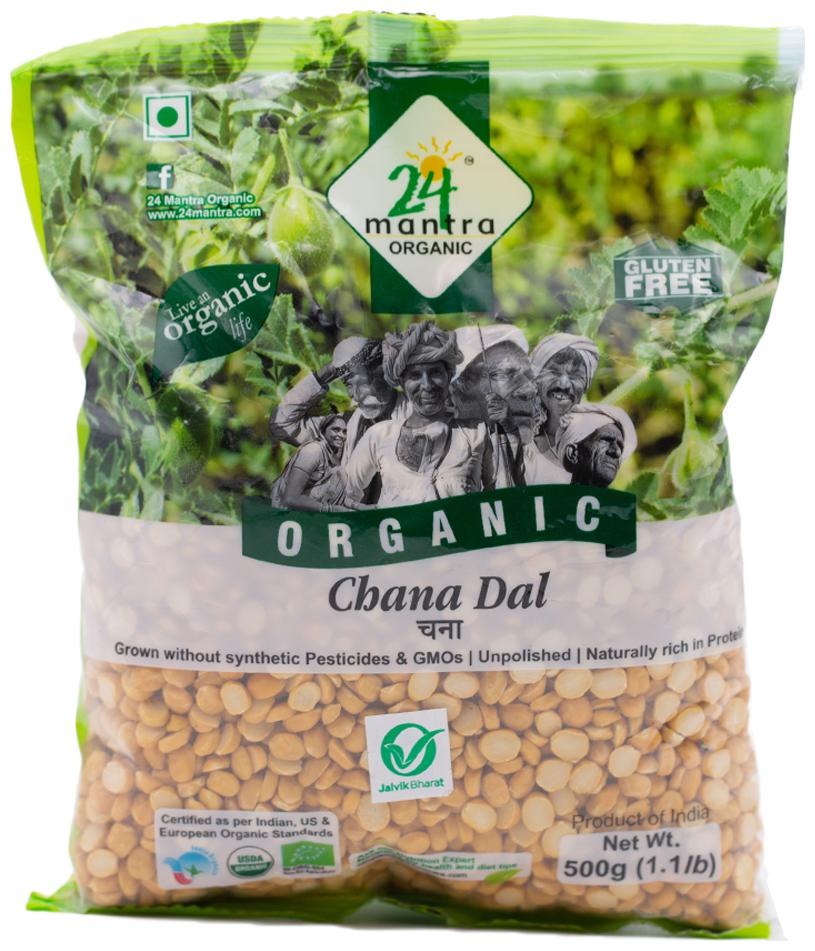 

24 Mantra Organic Dal - Chana Dal 500 g