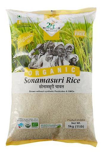 

24 Mantra Organic Rice - Sonamasuri White (Polished) 5 kg