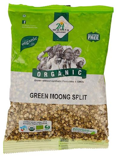 

24 Mantra Organic Dal - Green Moong (Split) 500 g