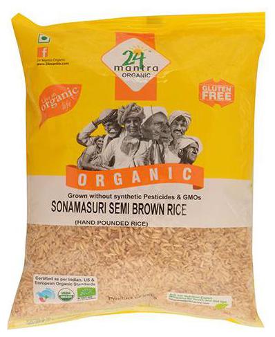 

24 Mantra Organic Rice - Sonamasuri Handpounded 1 kg