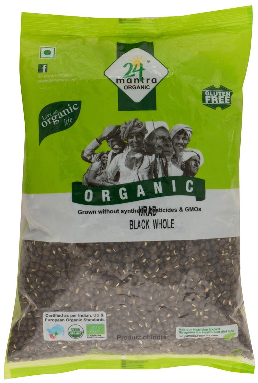 

24 Mantra Organic Urad - Black (Whole) 500 g