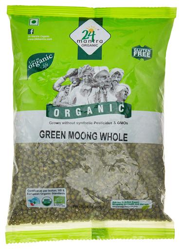 

24 Mantra Organic Dal - Green Moong (Whole) 500 g