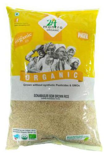 

24 Mantra Organic Rice - Sonamasuri Brown (Hand Pounded) 5 kg