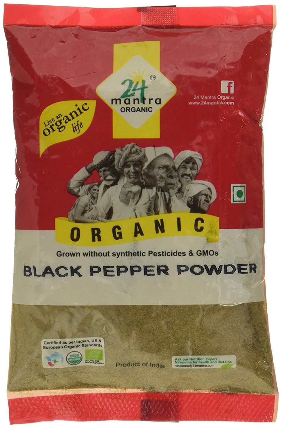 

24 Mantra Organic Black Pepper Powder 100 g