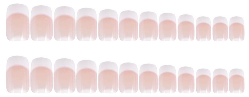 Nail Filers Online Buffers At Best Price 24pcs Fake Fingernail Tips French Art Full Cover False Finger Nail Set For Diy Manicure