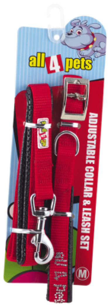 

3 4 COLLAR LEASH SET (WITH PADDINGS) (A4P SARVOSKI)