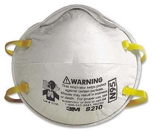 

3M 8210 Anti Pollution Activate N-95 Mask- NIOSH Approved (Pack of 9)