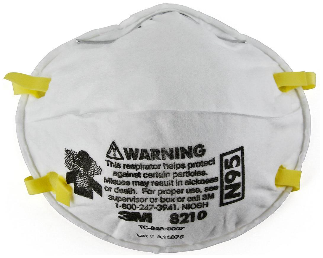 

3M 8210 N95 Health Care Particulate Protection Respirator and Surgical Mask (Pack of 5)