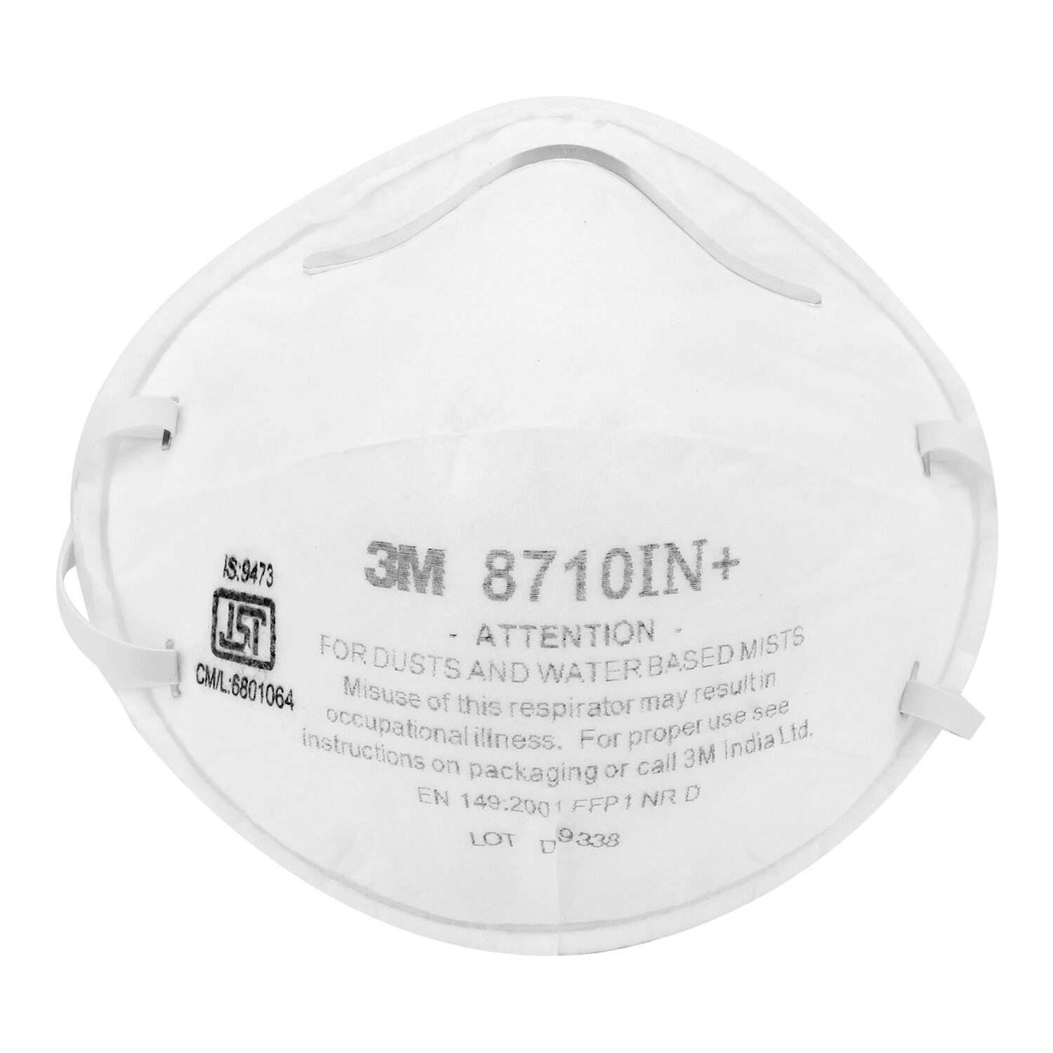 

3M 8710IN Respirator Face Mask with Nose Pin(Pack of 8)