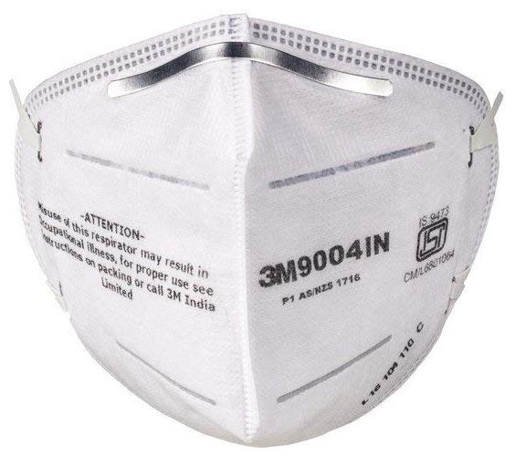 

3M 9004 IN Air-purifying Respirator Face Mask with Earloop and Nose Pin Nose Pin (Pack of 2)