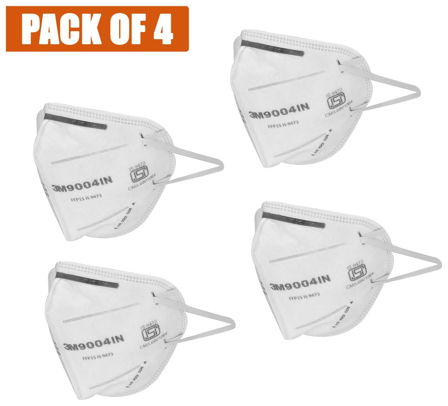 

3M 9004IN Respirator FFP1 Face Mask (Pack of 4)