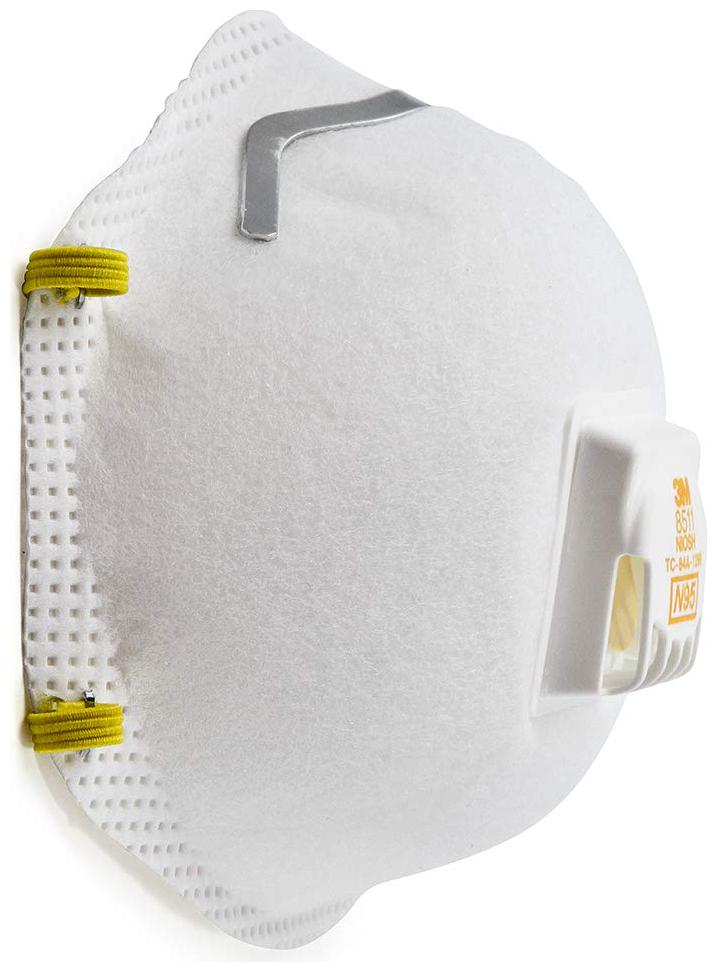

3M N95 Mask Particulate Respirator with Valve White (Pack of 3)
