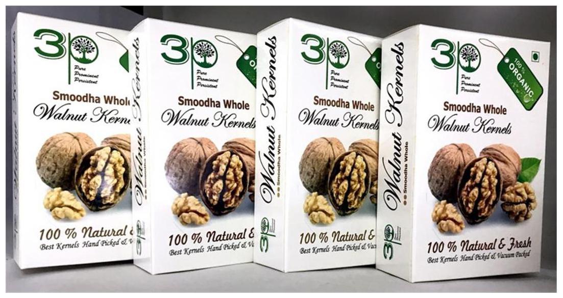 

3P WHITE BROKEN KASHMIRI AKHROT WALNUT KERNELS DRY FRUITS 1 kg (Pack of 4 250g each)(FOR BAKERY PURPOSE)