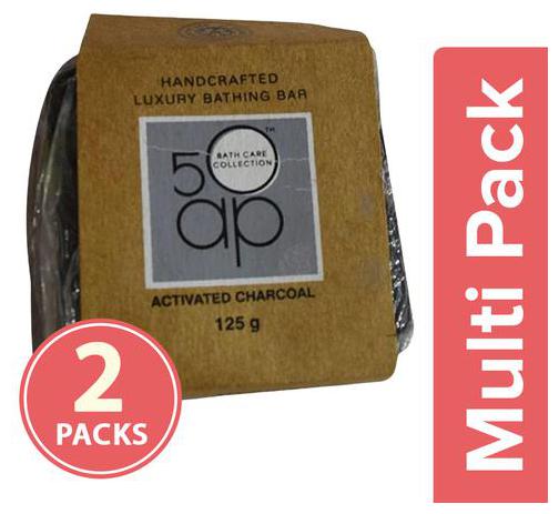 

50ap Soap - Activated Charcoal 125 g Each Pack Of 2