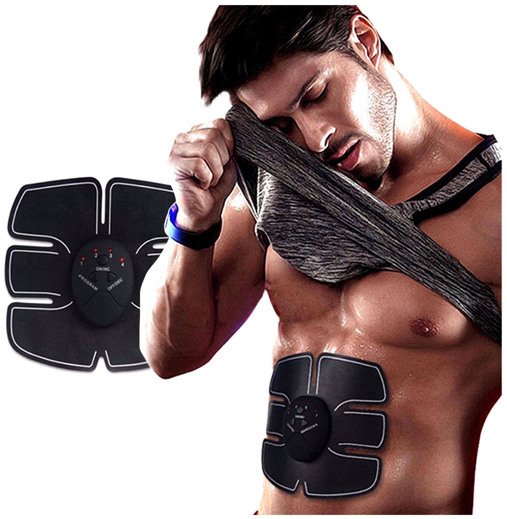 

6 pack EMS Wireless Abdominal Stimulator Muscles Exercise Trainer Smart ABS Stickers Pad Fitness Gym Slimming muscular machine Massager Weight Loss Body Tummy Flatter Workout Equipment