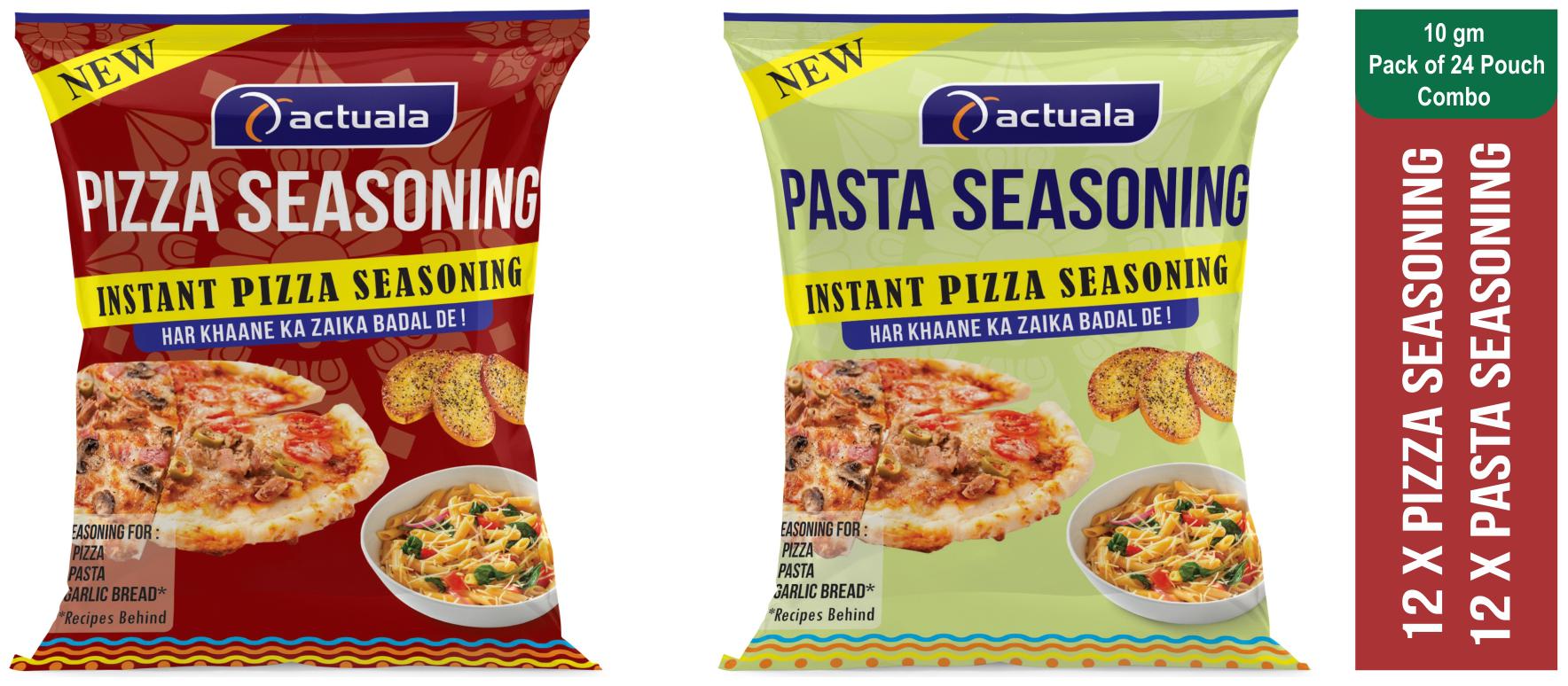 

Aactuala Combo Of Pizza Seasoning - 10g (Pack Of 12 ) Pasta Seasoning - 10g( Pack Of 12)