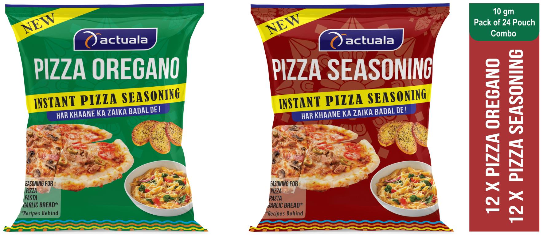 

Aactuala Combo Of Pizza Oregano - 10g (Pack Of 12 ) Pizza Seasoning - 10g( Pack Of 12)