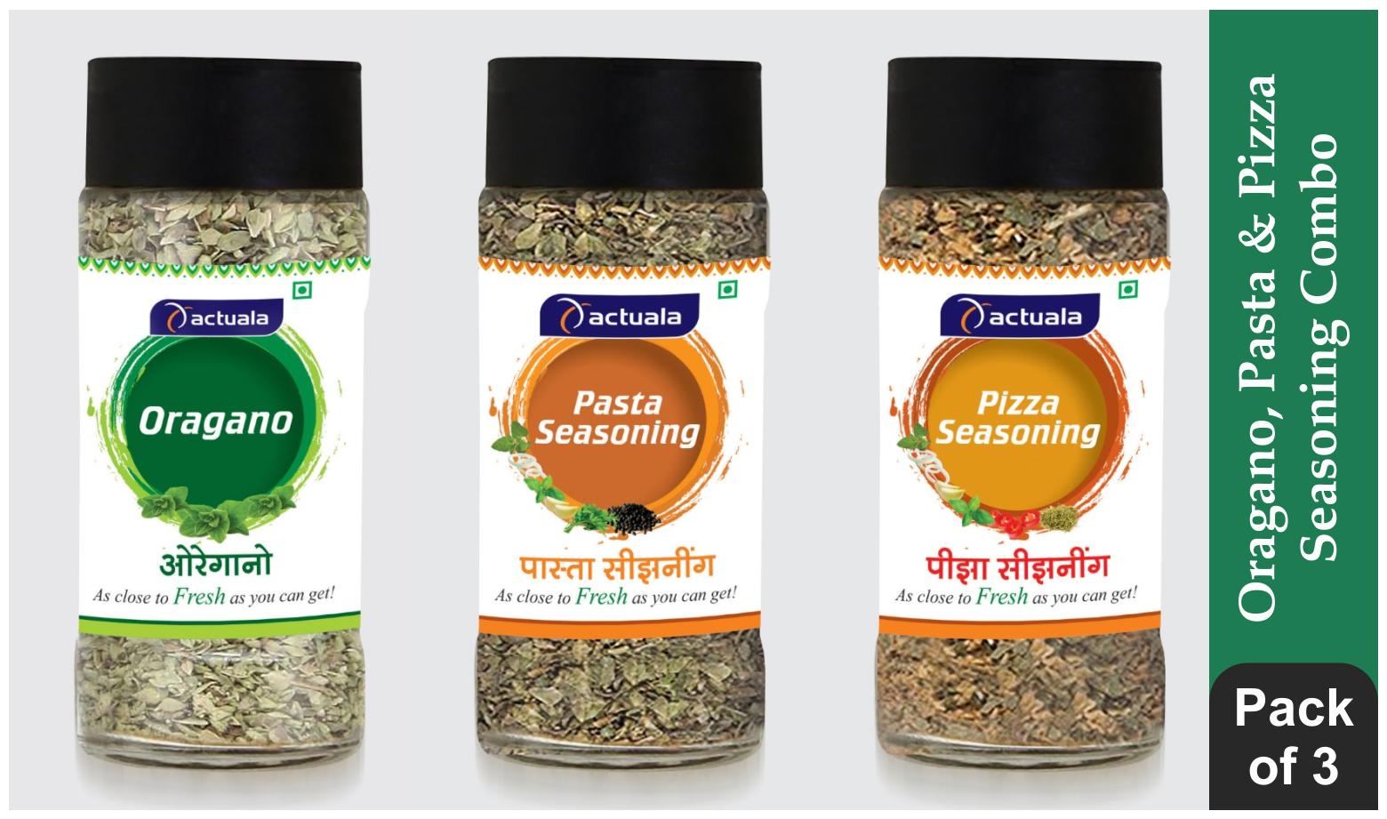 

Aactuala Oregano Seasoning 25g Pasta Seasoning 40g Pizza Seasoning 40g (Pack Of 3 )