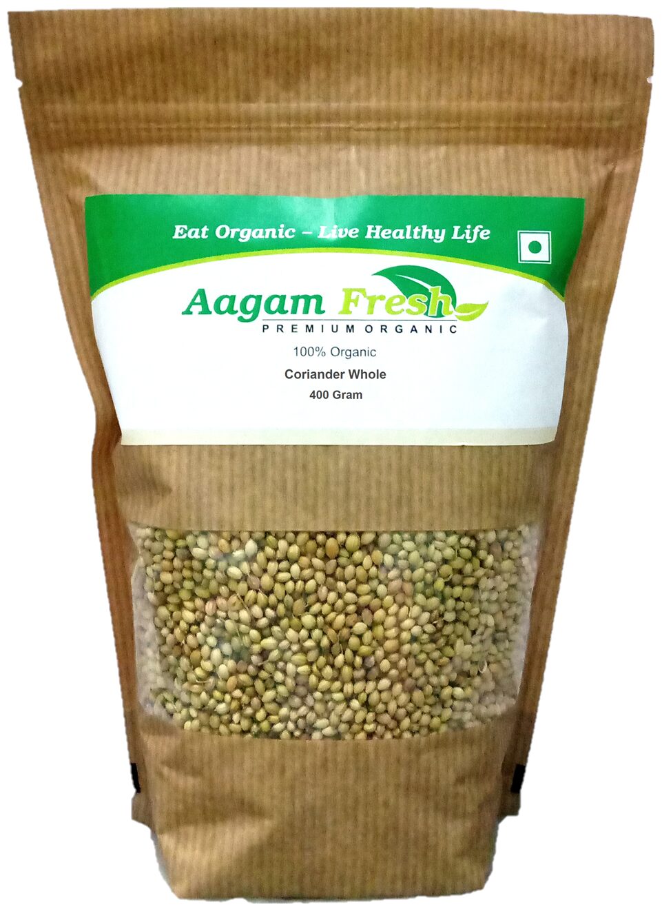 

Aagam Fresh Organic Coriander Whole (Dhaniya Sabut) - 400g (Pack of 1)