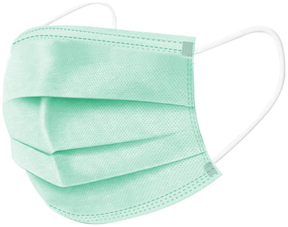 

Aahana 3 Ply Disposable Mask Ce Fda Approved Green Pollution Mask (Pack Of 100)
