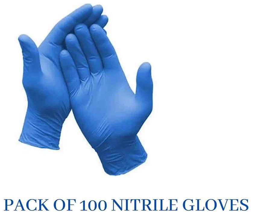 

Aahana Nitrile Examination Gloves-Blue (Pack of 100)