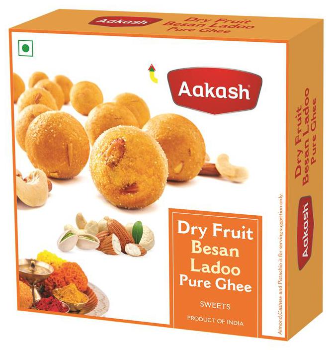 

Aakash Dryfruit Besan Laddu 400g (Pack of 1)