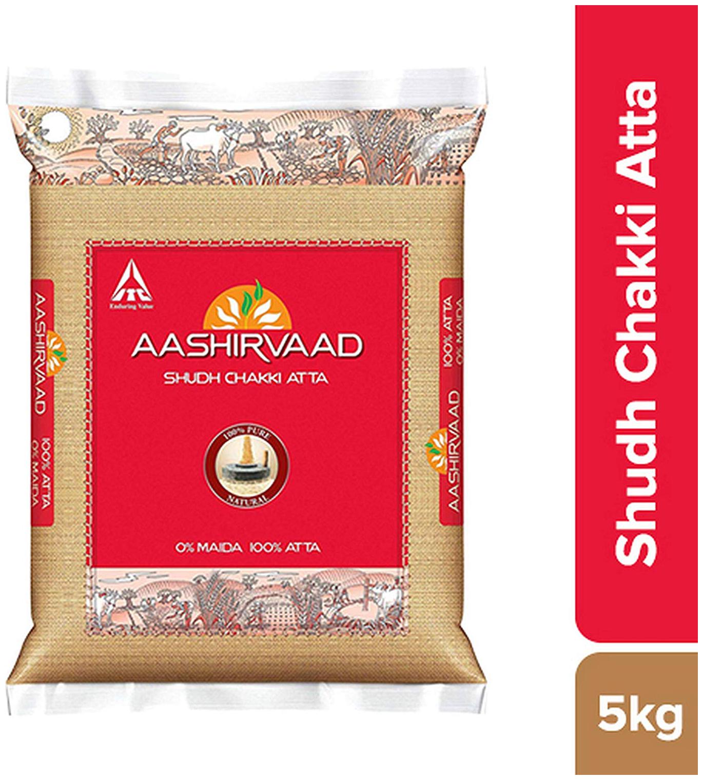 

Aashirvaad Atta - Whole Wheat 5 kg