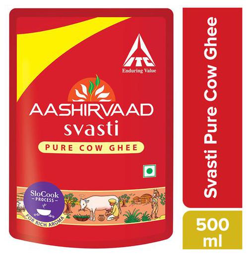 

Aashirvaad Svasti Cow Ghee 500 ml