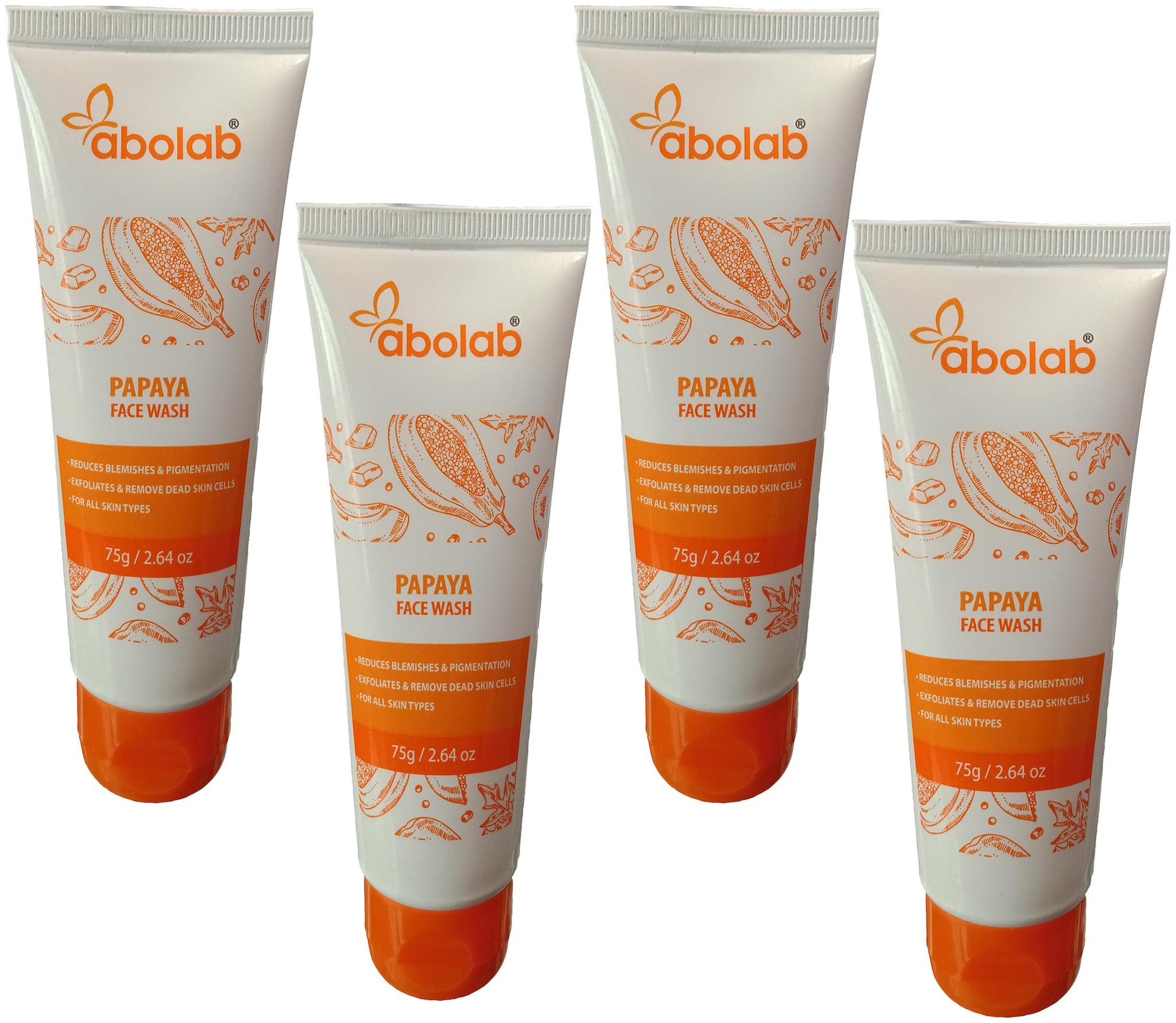 

Abolab Papaya Face Wash-75g (Pack of 4)