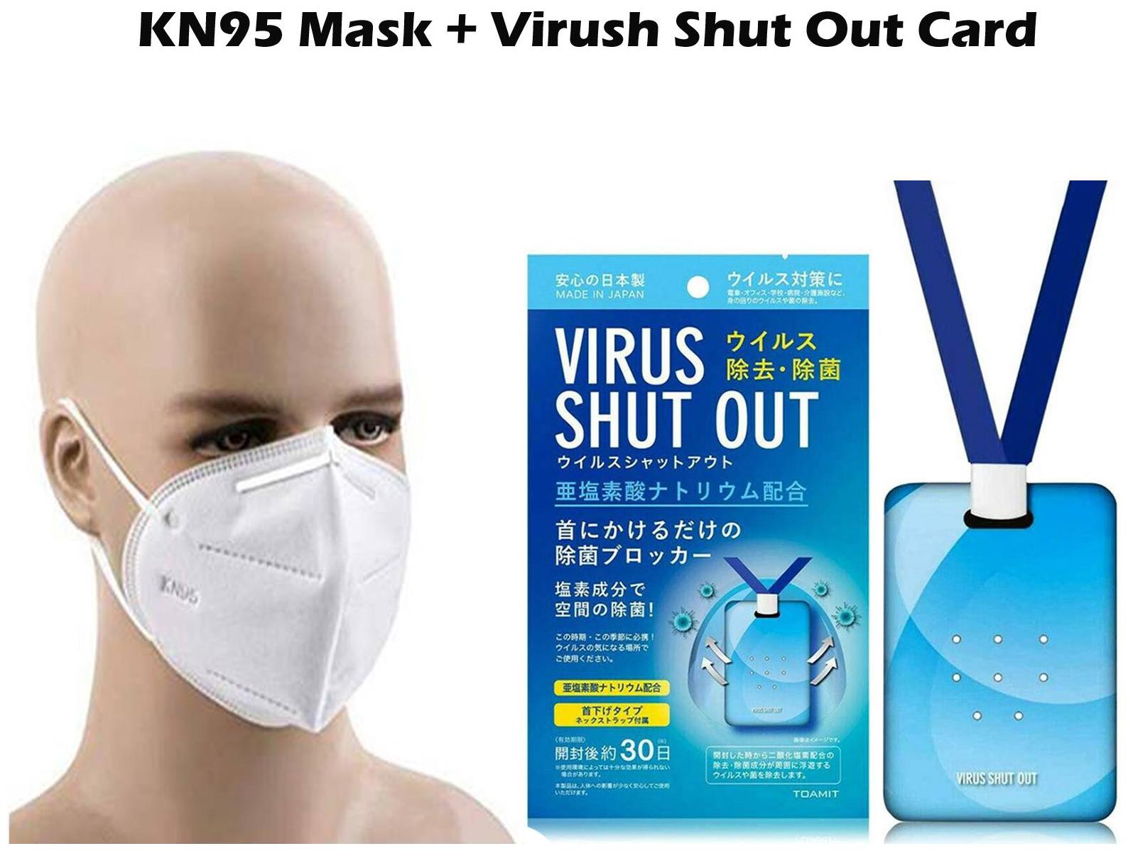

ACE N KING Anti Pollution Activate KN95 Mask for Polltution Dust Control Virus Shut Out Air Sterilization Card