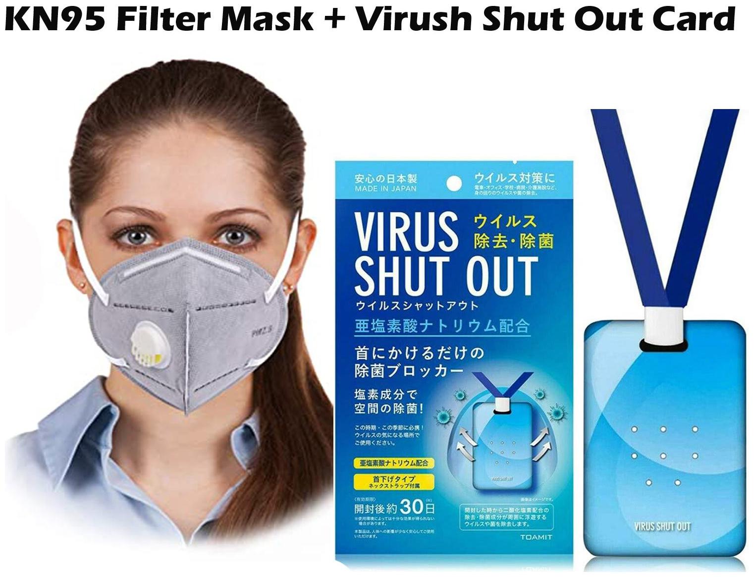 

ACE N KING Anti Pollution Activate KN95 Filter Mask Virus Shut Out Air Sterilization Card