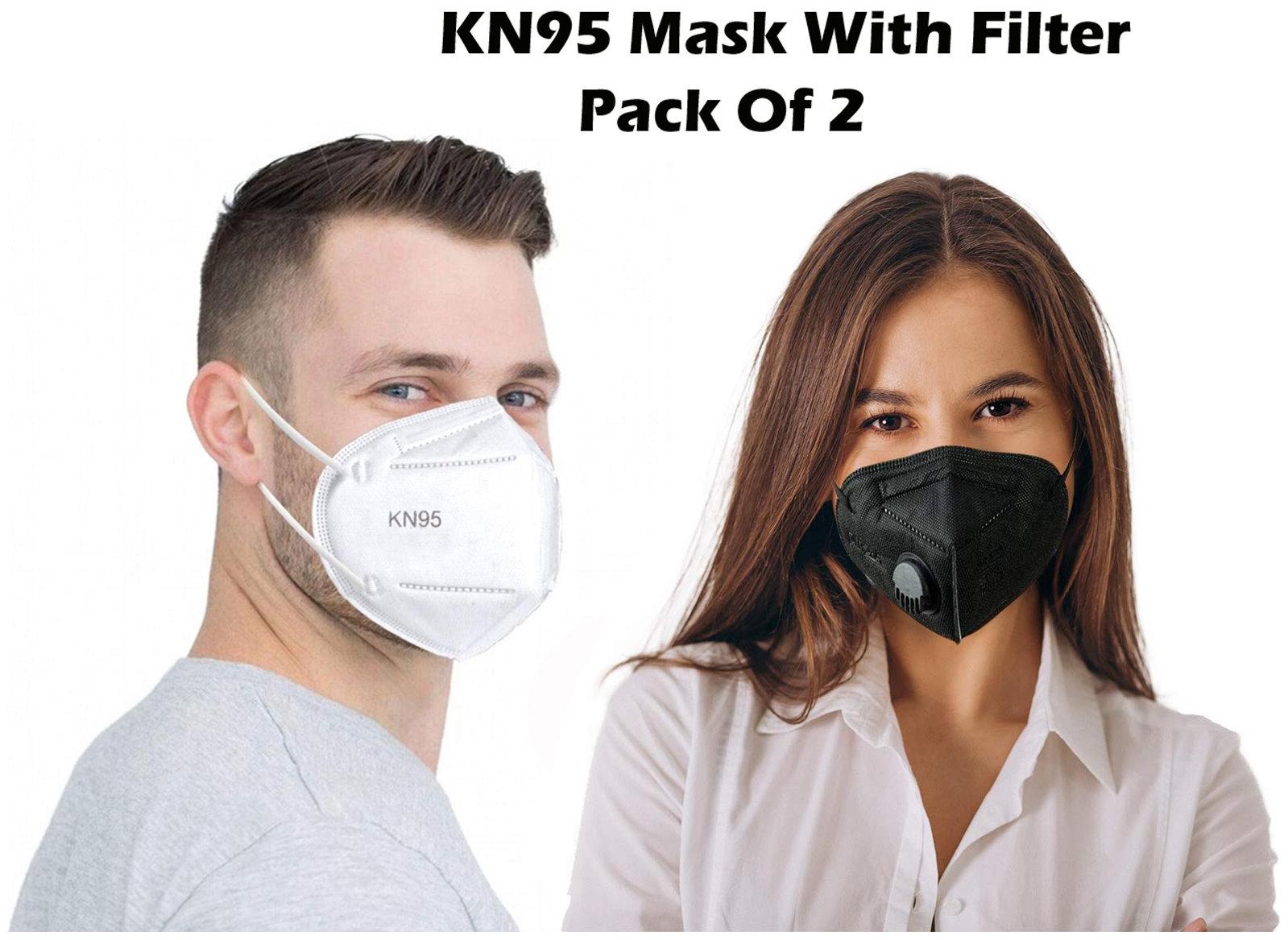 

ACE N KING Anti Pollution Activate KN95 Mask With Respirator (Pack of 2)