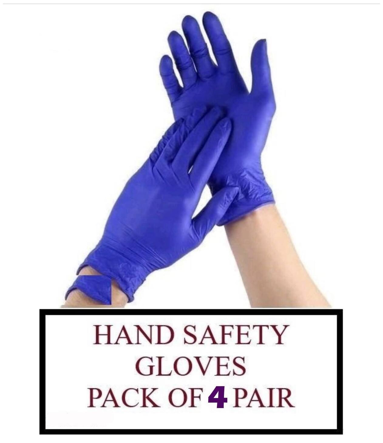 

ACE N KING Nitrile Non-Sterile Medical Examination Disposable Gloves - 4 Pairs