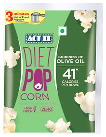 

ACT II Diet Popcorn-Instant with Goodness of Olive Oil 70 g