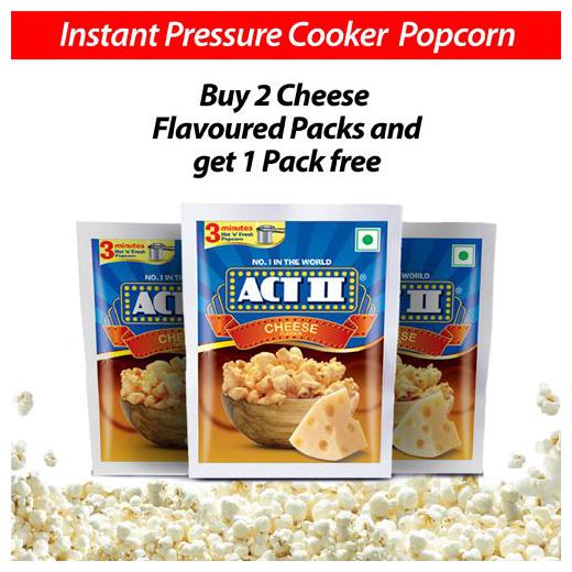 

Act 2 Instant Popcorn Cheese Flavour 210 g(Buy 2 Get 1 Free)