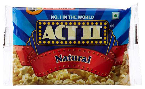

Act Ii Microwave Popcorn Natural 33 g