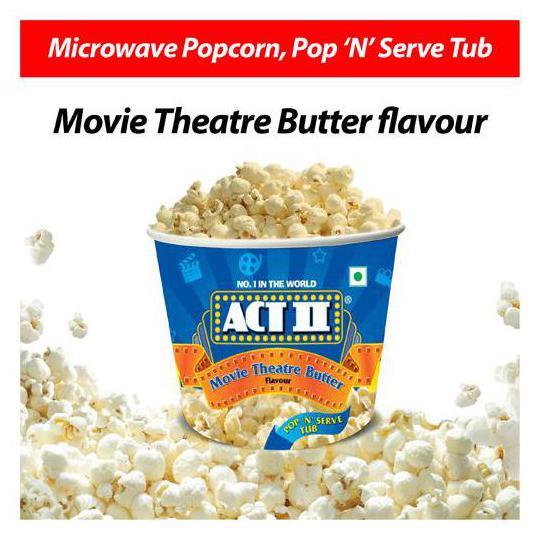 

ACT II Microwave Popcorn - Movie Theatre Butter 130 gm