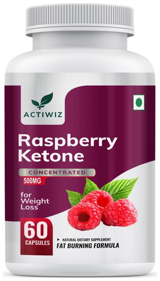 

Actiwiz Raspberry Ketone - Weight Loss Supplement for Women and Men - 60 Capsules