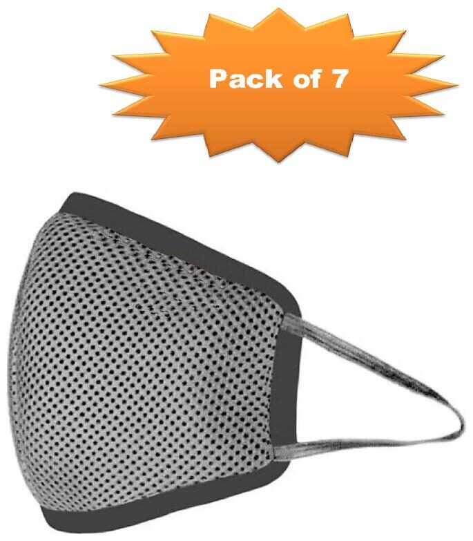 

Adicap Advance Five Layered Cotton Mask Hypasheild (Reusable Washable) (Pack Of 7)
