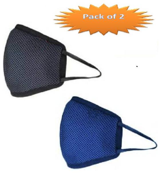

Adicap Advance Five Layered Cotton Mask Hypasheild (Reusable Washable) (Pack Of 2)