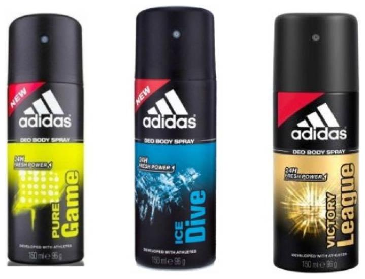 

Adidas Deodrants(Pure Game Victory League Ice Dive)(96g each)(Pack of 3)